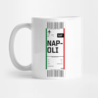 Boarding pass for Naples Mug